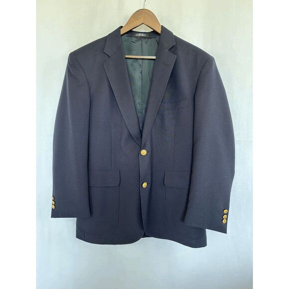 David Taylor Other - David Taylor Sports Coat/Blazer Size 38S, Dark Blue, Preppy, Poly/Wool Blend